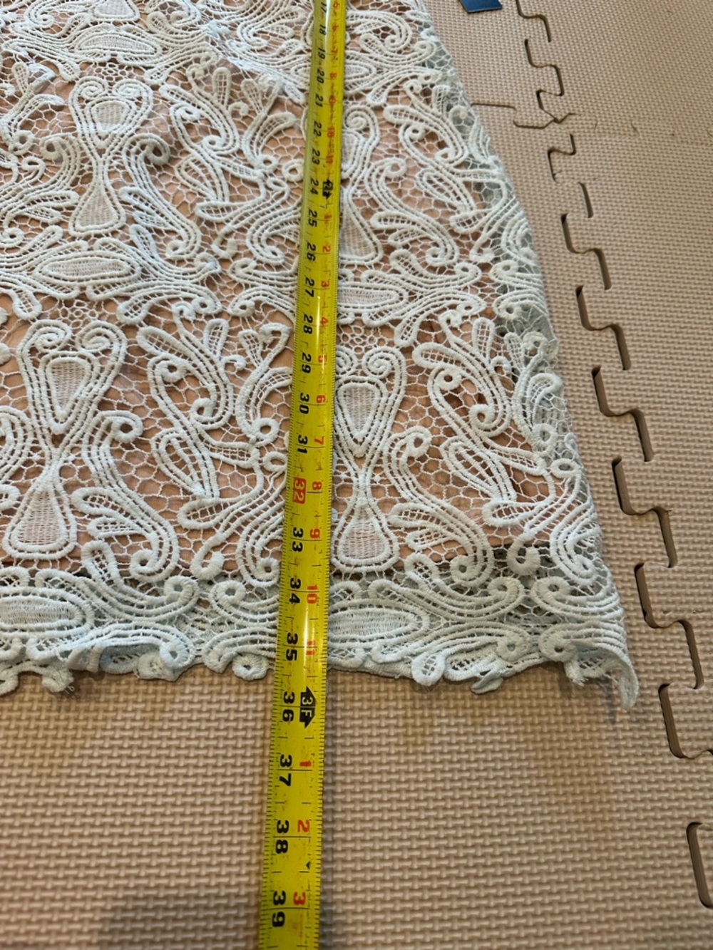 Lulus Lace Sheath Cocktail Dress in Light Blue / Turqoise Size S NWT - Picture 13 of 15